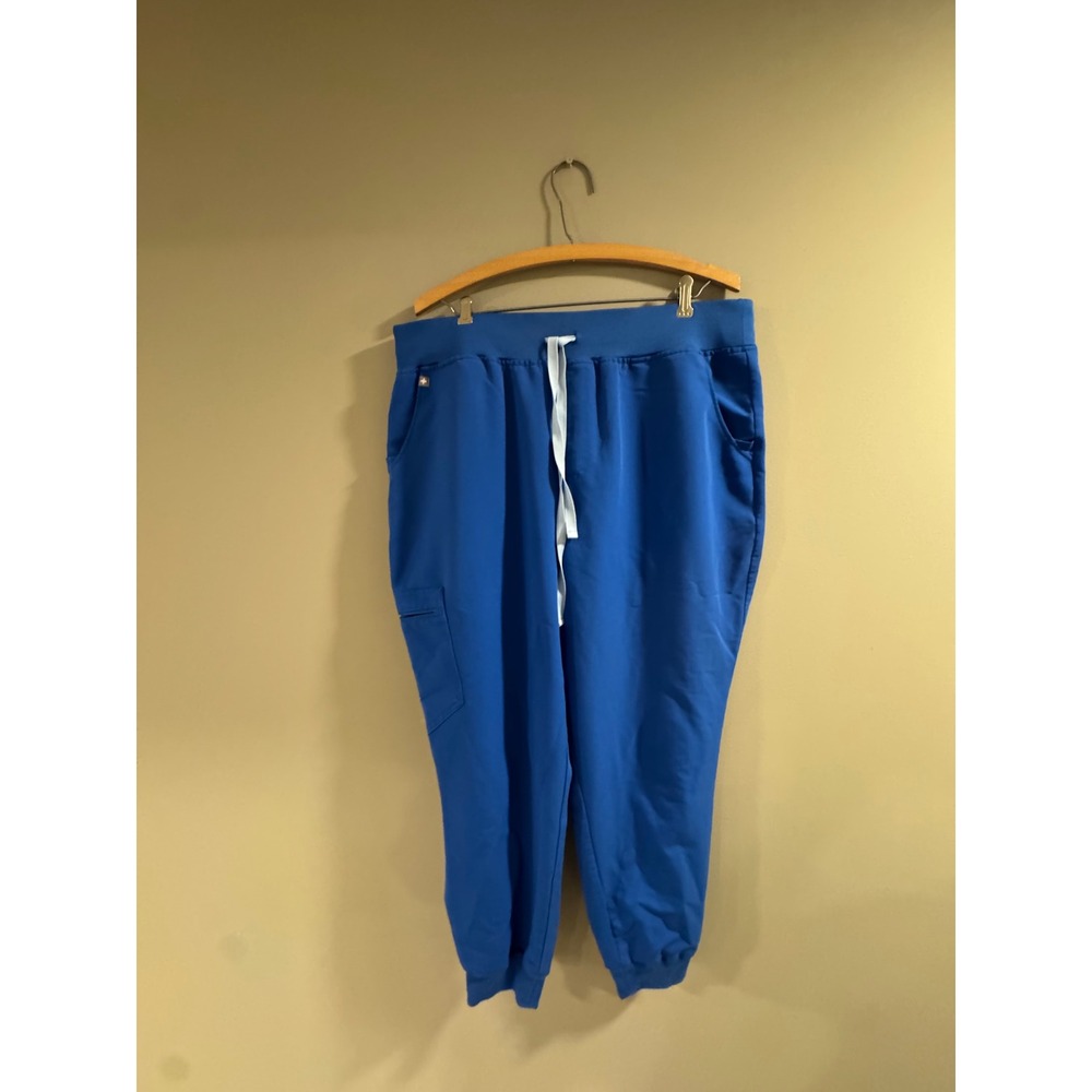 FIGS Zamora Jogger Scrub Pants XXL Petite Royal Blue Women's